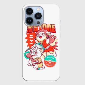 Чехол для iPhone 13 Pro с принтом Котятки Сенку и Цукаса Dr. Stone в городе Новоалтайск,  |  | anime | dr stone | dr stone stone wars | e  mc2 | manga | senkuu ishigami | аниме | вождь деревни исигами | десять миллиардов процентов | доктор камень | доктор стоун | докута сутон | исигами сенку | исигами сэнку | манга