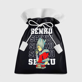 Подарочный 3D мешок с принтом Senku - Dr Stone в городе Новоалтайск, 100% полиэстер | Размер: 29*39 см | anime | dr stone | dr stone stone wars | e  mc2 | manga | senku | senkuu ishigami | аниме | вождь деревни исигами | десять миллиардов процентов | доктор камень | доктор стоун | докута сутон | исигами сенку | исигами сэнку | манга
