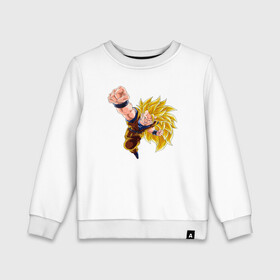 Детский свитшот хлопок с принтом Dragon Ball Z Драконий жемчуг Z в городе Новоалтайск, 100% хлопок | круглый вырез горловины, эластичные манжеты, пояс и воротник | anime | dragonball | goku | аниме | анимэ | гоку | драконий | жемчуг | манга