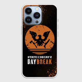 Чехол для iPhone 13 Pro с принтом Day Break | State of Decay 2 в городе Новоалтайск,  |  | Тематика изображения на принте: day break | daybreak | logo | state of decay | survival horror | undead labs | загнивающий штат | зомби апокалипсис | лого | логотип | стадия разложения | стейт оф декай | эмблема