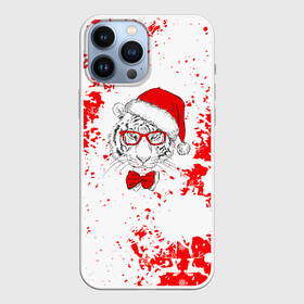 Чехол для iPhone 13 Pro Max с принтом Happy New Year Тигр. в городе Новоалтайск,  |  | Тематика изображения на принте: 2022 | happy new year | merry christmas | год тигра | зима близко | нг | новогодний | новогодний тигр | новогодняя символика | новый год | новый год 2022 | олень | рождество | символ 2022 года | снег | снежинки | тигр