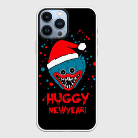Чехол для iPhone 13 Pro Max с принтом Huggy New Year   Poppy Playtime новогодний Хагги Вагги в городе Новоалтайск,  |  | Тематика изображения на принте: happy new year | huggy new year | huggy wuggy | poppy playtime | игры | монстр | новогодний | новый год | поппи плейтайм | с новым годом | синий | хагги вагги | хуги вуги