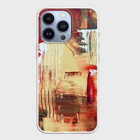 Чехол для iPhone 13 Pro с принтом Мазки краски | красный в городе Новоалтайск,  |  | Тематика изображения на принте: абстракция | живопись | краски | мазки | разводы | рисунок | текстура | узор | холст