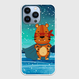 Чехол для iPhone 13 Pro с принтом Тигр   супергерой Новый год 2022 в городе Новоалтайск,  |  | 2022 | год тигра | новый год | новый год 2022 | символ года | тигр | тигренок | тигрица | тигры