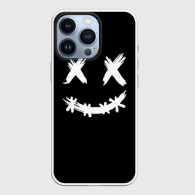 Чехол для iPhone 13 Pro с принтом Fake smile в городе Новоалтайск,  |  | Тематика изображения на принте: brush strokes | crosses | fake smile | scary | smile | кресты | мазки кистью | смайл | страшная | фальшивая улыбка