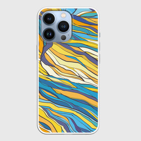 Чехол для iPhone 13 Pro с принтом Красивые абстрактные волны в городе Новоалтайск,  |  | Тематика изображения на принте: абстракция | волны | живопись | изгибы | линии