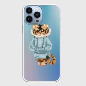 Чехол для iPhone 13 Pro Max с принтом Тигренок в пайте в городе Новоалтайск,  |  | 2022 | год тигра 2022 | кошка | новый год | полосатый тигренок | тигр | тигр 2022 | тигренок | тигренок в пайте