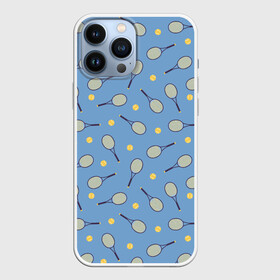 Чехол для iPhone 13 Pro Max с принтом Большой теннис паттерн в городе Новоалтайск,  |  | Тематика изображения на принте: pattern | sportive | tennis | большой теннис | мячи | паттерн | ракетка | спорт | спортивный | спортивный инвентарь | теннис | теннисист | теннисистка | теннисные мячики | теннисные ракетки