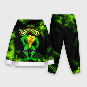 Детский костюм 3D (с толстовкой) с принтом Battletoads Rash в городе Новоалтайск,  |  | Тематика изображения на принте: battle toads | battletoads | frog | rash | toad | батл тодс | батлтоадс | батлтодс | боевые жабы | жаба | лягушка | реш | рэш