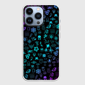 Чехол для iPhone 13 Pro с принтом RAINBOW SIX SIEGE NEON PATTERN SYMBOL в городе Новоалтайск,  |  | caveira | dokkaebi | ela | frost | lord | mute | outbreak | pro league | r6 | r6s | rainbow | rainbow six siege | smoke | tachanka | tom clancys | vigil | аутбрейк | кавейра | лорд | про лига | р6 | радуга 6 осада | тачанка | том клэнси | фрост |
