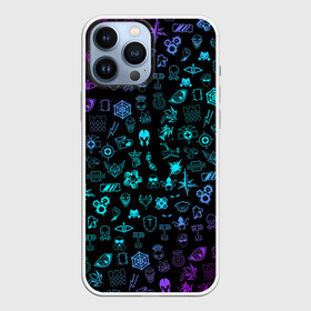 Чехол для iPhone 13 Pro Max с принтом RAINBOW SIX SIEGE NEON PATTERN SYMBOL в городе Новоалтайск,  |  | caveira | dokkaebi | ela | frost | lord | mute | outbreak | pro league | r6 | r6s | rainbow | rainbow six siege | smoke | tachanka | tom clancys | vigil | аутбрейк | кавейра | лорд | про лига | р6 | радуга 6 осада | тачанка | том клэнси | фрост |
