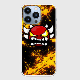 Чехол для iPhone 13 Pro с принтом Геометри Дэш огненный | Geometry Dash в городе Новоалтайск,  |  | demon | game | geometry dash | геометри даш | геометри дэш | геометрии даш | геометрии дэш | геометрия даш | игра