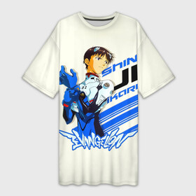 Платье-футболка 3D с принтом Синдзи Икари  Evangelion в городе Новоалтайск,  |  | eva | neon genesis evangelion | nerv | nge | rebuild of evangelion | shinji ikari | shinseiki evangerion | ева | ева01 | евангелион | евангелион модуль01 | евангелион нового поколения | евангелиона01 | модуль01 | пилот | синдзи икари | третье дитя
