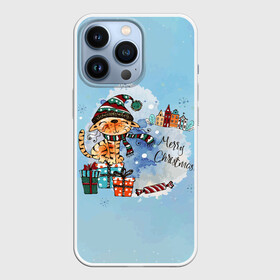 Чехол для iPhone 13 Pro с принтом Акварельный КотэКлаус в городе Новоалтайск,  |  | new year | арт | графика | зима | котэ | новый год | рождество | санта