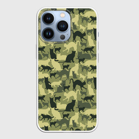 Чехол для iPhone 13 Pro Камуфляж из Кошек: в городе Новоалтайск, | | camouflage | cat | kitty | military camouflage | pussy | барсик | военный камуфляж | год кота | год кошки | животное | зверь | камуфляж | киска | кот | котофей | котяра | кошечка | кошка | маскировка | милитари | мурзик