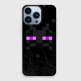 Чехол для iPhone 13 Pro с принтом ЭНДЕРМЕН МАЙНКРАФТ   MINECRAFT в городе Новоалтайск,  |  | Тематика изображения на принте: 2022 | block | creeper | cube | minecraft | piggy | pixel | tnt | блок | гаст | геометрия | дед мороз | крафт | крипер | кубики | майнкрафт | новогодний minecraft | новогодний майнкрафт | новый год | пиксели | санта клаус | свинья | тнт