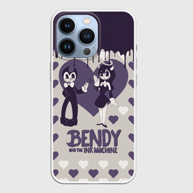 Чехол для iPhone 13 Pro с принтом Alice Angel and Bendy | Love в городе Новоалтайск,  |  | alice angel | bendy | bendy and the ink machine | love | ангел алиса | бенди | бенди и чернильная машина | большие чудеса | взлёты и падения | движущиеся картинки | последняя бобина | сердечки | сердца | старая песня