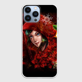Чехол для iPhone 13 Pro Max с принтом КРАСНАЯ ДЕВИЦА НОВОГДНИЙ УЗОР, НОВЫЙ ГОД 2022 в городе Новоалтайск,  |  | Тематика изображения на принте: 2022 | beast | merry christmas | new year | red bow | santa hat | snow | tiger | winter | winter is coming | year of the tiger | год тигра | дед мороз | животные | звери | зверь | зима | зима 2022 | зима близко | новог | новогодни