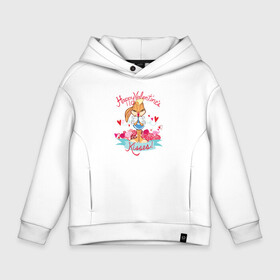 Детское худи Oversize хлопок с принтом Lola Bunny Kisses в городе Новоалтайск, френч-терри — 70% хлопок, 30% полиэстер. Мягкий теплый начес внутри —100% хлопок | боковые карманы, эластичные манжеты и нижняя кромка, капюшон на магнитной кнопке | 14 февраля | lola | looney tunes | statwb | valentine | valentines | валентин | влюблён | влюблённые | день валентина | день влюблённых | лола | лола банни | луни | любвоная | любовь | мульт | мультики | мультфильм