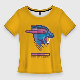Женская футболка 3D Slim с принтом Mr Beast Pixel Art в городе Новоалтайск,  |  | blogger | gamer | games | gaming | mr beast | pixel art | retro | youtube | блогеры | игры | мистер бист | пиксель арт | ретро | ютуб | ютуберы
