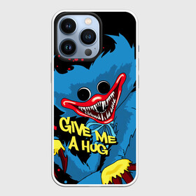 Чехол для iPhone 13 Pro с принтом Huggy Wuggy   Poppy Playtime в городе Новоалтайск,  |  | huggy wuggy | lets hug | poppy playtime | игрушка | игры | кукла | монстр | поппи плейтайм | синий | хагги вагги | хуги вуги
