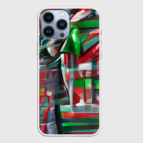 Чехол для iPhone 13 Pro Max с принтом Бодрый Новый год в городе Новоалтайск,  |  | зеленый | красный | новый год | полосы | рождество | спортивный | яркий