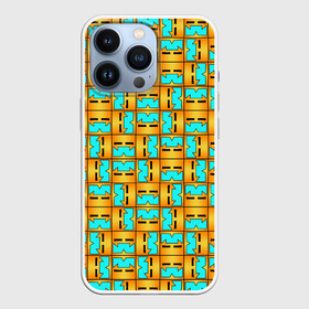 Чехол для iPhone 13 Pro с принтом GEOMETRY DASH CLASSIC FACE PATTERN   КЛАССИКА в городе Новоалтайск,  |  | Тематика изображения на принте: 2d | arcade | demon | game | geometry dash | levels | meltdown | robtop | smile | аркада | геометрический тире | демон | раннер | смайлы | уровни | эмоции