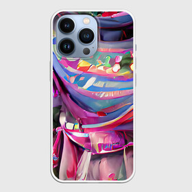 Чехол для iPhone 13 Pro с принтом Новогодний конфетти в городе Новоалтайск,  |  | гирдянда | елка | зеленый | зима | карнавал | милый | новый год | пастельный | праздник | праздничный | разноцаетный | рождество | розовый | семейный | сиреневый | яркий