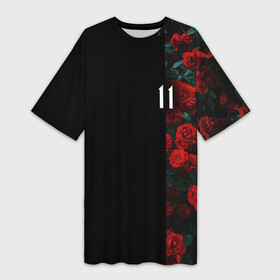 Платье-футболка 3D с принтом РОЗЫ 11 в городе Новоалтайск,  |  | 11 | 14 | 8 марта | day | flowers | girl | girls | love | lovers | march | roses | women | womens | брат | девушка | девушке | девушки | день | другу | жена | женский | женщина | как у всех | контраст | любовь | мама | мамуля | марта | перход