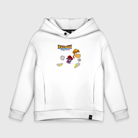 Детское худи Oversize хлопок с принтом Rayman Legends, Рэйман в городе Новоалтайск, френч-терри — 70% хлопок, 30% полиэстер. Мягкий теплый начес внутри —100% хлопок | боковые карманы, эластичные манжеты и нижняя кромка, капюшон на магнитной кнопке | rayman legends | легенды раймана | легенды раймонда | легенды реймана | райман легендс | рейман | рейман легендс | рэйман