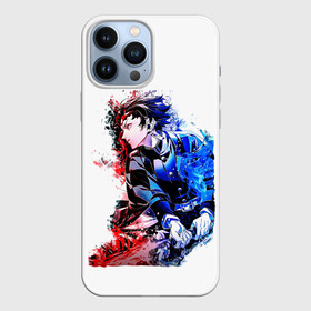 Чехол для iPhone 13 Pro Max с принтом Танджиро demon slayer в городе Новоалтайск,  |  | demon slayer | tanjiro kamado | битва | клинок демонов | меч | танджиро