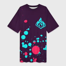 Платье-футболка 3D с принтом GENSHIN IMPACT  ПОДЖИГАТЕЛЬ  Краски в городе Новоалтайск,  |  | action | adventure | andriod | genshin | impact | iphone | logo | mobile | paint | rpg | брызги | геншин | игра | игры | импакт | квест | краска | лого | мобильная | поджигатель | символ | символы