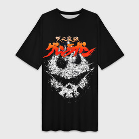 Платье-футболка 3D с принтом Gurren Lagann logo в городе Новоалтайск,  |  | gurren lagann | logo | tengen toppa | tengen toppa gurren lagann | ttgl | аниме | гурренлаганн | лого | логотип | манга | мегагуррендан | пронзающий небеса | тэнгэн топпа гурэн раган | эмблема