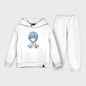Детский костюм хлопок Oversize с принтом Neon Genesis Evangelion Рей в городе Новоалтайск,  |  | Тематика изображения на принте: evangelion | neon genesis evangelion | аска лэнгли сорью | евангелион | мисато кацураги | рей аянами