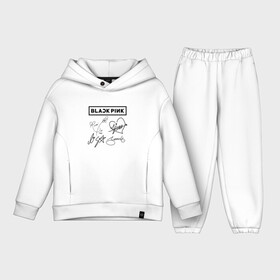 Детский костюм хлопок Oversize с принтом BLACKPINK АВТОГРАФЫ ЧЁРНЫЙ | БЛЭКПИНК в городе Новоалтайск,  |  | black  pink | blackpink | ddudu ddudu | jennie | jisoo | kpop | lalisa | lisa | rose | автографы blackpink | блекпинк | группа | ддуду ддуду | дженни | джису | корейская группа | кпоп | лисы | розовый | розэ | черный