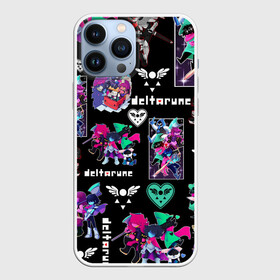 Чехол для iPhone 13 Pro Max с принтом DELTARUNE PATTERN ART   ГЕРОИ ДЕЛЬТАРУН в городе Новоалтайск,  |  | deltarune | deltarune 2 | game | magic | undertale символ | дельта | дельтарун | дельтарун 2 | джевил | знак руин андертейл | значок дельтарун пиксель | игра | королева | крис | магическая руна | магия | ноэлль | ральзей