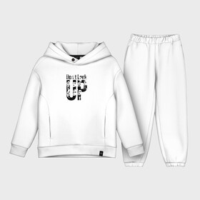 Детский костюм хлопок Oversize с принтом Dont look up black edition в городе Новоалтайск,  |  | netflix | бланшет | дженифер лоуренс | ди каприо | кейт бланшет | кино | леонардо ди каприо | лоуренс | мерил стрип | не смотри наверх | не смотрите неверх | стрип | фильм | фильмы