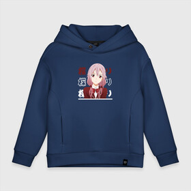 Детское худи Oversize хлопок с принтом Корона грешника | Guilty Crown,  Инори Юдзуриха | Inori Yuzuriha в городе Новоалтайск, френч-терри — 70% хлопок, 30% полиэстер. Мягкий теплый начес внутри —100% хлопок | боковые карманы, эластичные манжеты и нижняя кромка, капюшон на магнитной кнопке | egoist | guilty crown | inori yuzuriha | inorin | инори юдзуриха | корона вины | корона греха | корона грешника