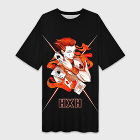 Платье-футболка 3D с принтом HXH  Hunter x Hunter в городе Новоалтайск,  |  | anime | hisoka | hisoka morou | hunter x hunter | manga | morou | аниме | банджи жвачка | докири тексча | липкая тянучка | манга | мороу | охотник х охотник | ткань обмана | ханта ханта | хантер х хантер | хисока | хисока мороу