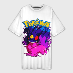 Платье-футболка 3D с принтом Mega Gengar  Pokemon GO в городе Новоалтайск,  |  | go | mega gengar | pocket monster | pokemon | pokemon go | аниме | анимэ | игра | карманный монстр | манга | мультсериал | мультфильм | онлайн игра | покебол | покедекс | покемоны | покемоны го | покемоны гоу