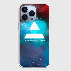 Чехол для iPhone 13 Pro с принтом 30 Seconds to Mars: Звездное небо. в городе Новоалтайск,  |  | Тематика изображения на принте: 30 seconds to mars | 30 секунд до марса | джаред лето | музыка | рок