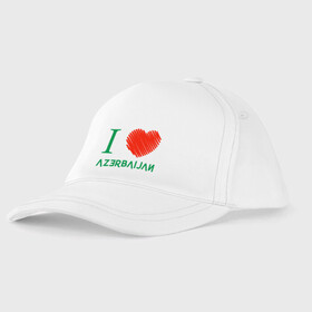 Детская бейсболка с принтом Love Azerbaijan в городе Новоалтайск, 100% хлопок | классический козырек, металлическая застежка-регулятор размера | europe | odlar yurdu | ussr | азер | азербайджан | азербайджанец | азия | баку | горы | европа | закавказье | кавказ | карта | каспийское море | республика | ссср | страна огней | турист | флаг