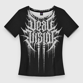Женская футболка 3D Slim с принтом DEAD INSIDE, Сороконожка в городе Новоалтайск,  |  | dead inside | metal | rock | готика | дед инсайд | дэд инсайд | мёртвый внутри | метал | мрак | сококоножка
