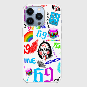 Чехол для iPhone 13 Pro с принтом 6IX9INE паттерн в городе Новоалтайск,  |  | 6ix9ine | 6ix9ine акула | daniel hernandez | gooba | rap | shark | six nine | tekashi | акула | даниэль эрнандес | музыка | реп | сикс найн | текаши