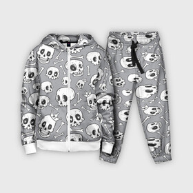 Детский костюм 3D с принтом Skulls  bones в городе Новоалтайск,  |  | 1 | bone | bones | crown | funny | heart | skull | skulls | smile | королевский | корона | кости | кость | сердце | смешной | смешные | улыбка | череп | черепа