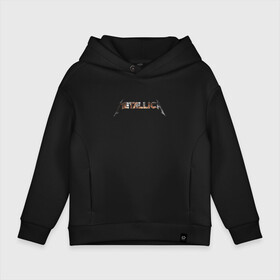 Детское худи Oversize хлопок с принтом Metallica emblem в городе Новоалтайск, френч-терри — 70% хлопок, 30% полиэстер. Мягкий теплый начес внутри —100% хлопок | боковые карманы, эластичные манжеты и нижняя кромка, капюшон на магнитной кнопке | Тематика изображения на принте: group | guitar | metallica | music | thrash metal | гитара | группа | металлика | трэшметал