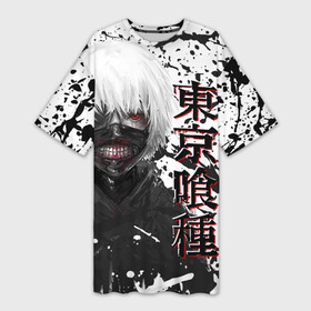 Платье-футболка 3D Tokyo Ghoul (Kaneki Ken) Токийский Гуль (Канэки Кэн): в городе Новоалтайск, | | anime | kaneki | tokyo ghoul | аниме | гуль | иероглиф | канеки | кен | манга | перерождение | сасаки хайсе | токийский | япония