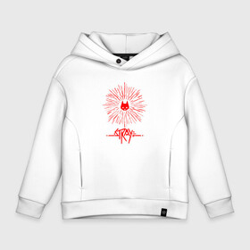 Детское худи Oversize хлопок с принтом Stray | Logo |Flash в городе Новоалтайск, френч-терри — 70% хлопок, 30% полиэстер. Мягкий теплый начес внутри —100% хлопок | боковые карманы, эластичные манжеты и нижняя кромка, капюшон на магнитной кнопке | annapurna interactive | bluetwelve studio | hkdevblog | hkproject | stray | бродить | бродячий кот | кот | стреи | стрей | стрэи | стрэй