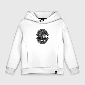 Детское худи Oversize хлопок с принтом Cobra Kai Logo в городе Новоалтайск, френч-терри — 70% хлопок, 30% полиэстер. Мягкий теплый начес внутри —100% хлопок | боковые карманы, эластичные манжеты и нижняя кромка, капюшон на магнитной кнопке | Тематика изображения на принте: cobra | cobra kai | kai | netflix | no mercy | strike first | strike hard | кай | кобра | кобра кай