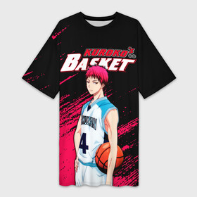 Платье-футболка 3D с принтом Kuroko no Basuke, Akashi Seijuro  Сейджуро Акаши в городе Новоалтайск,  |  | akashi seijuro | basketball | kuroko no basket | kuroko no basuke | kuroko s basketball | seijuro akashi | акаши сейджуро | аниме баскетбол | баскетбол | баскетбол куроко | куроко | куроку | сейджуро акаши